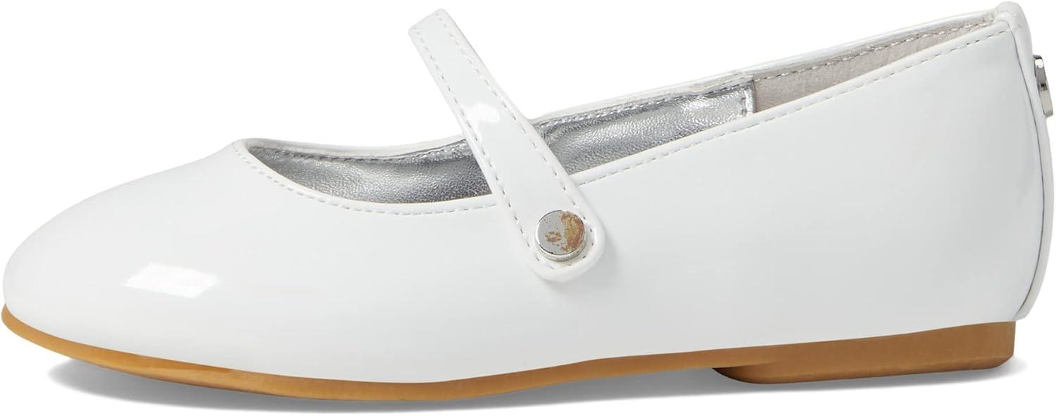 imageNINA Kids Fernanda ToddlerLittle KidBig Kid Sandals for Kids Decorative Stud Round Toe DesignWhite Patent