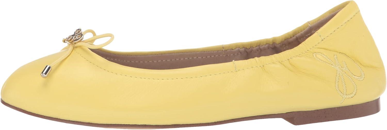 imageSam Edelman Girls Felicia Mini Ballet FlatButter Yellow