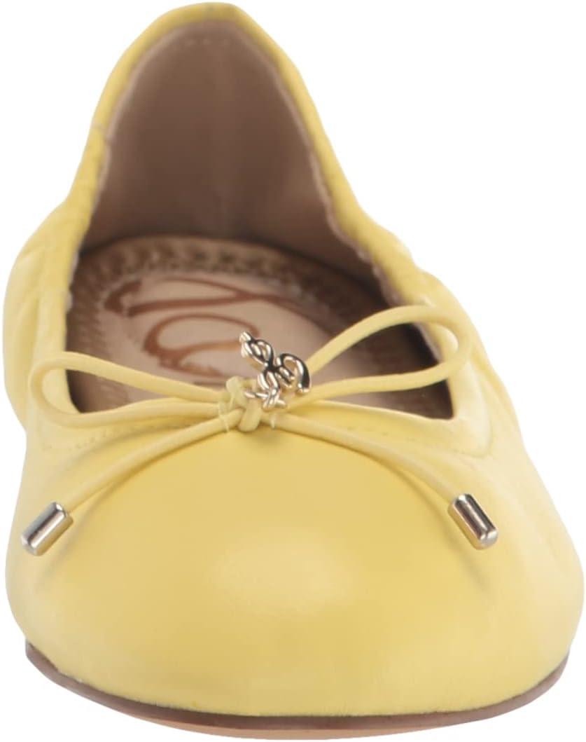 imageSam Edelman Girls Felicia Mini Ballet FlatButter Yellow