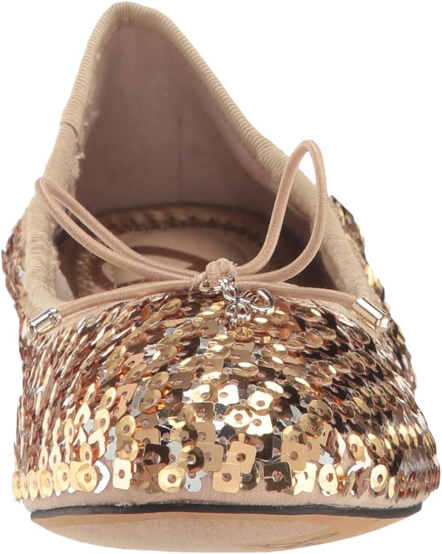 imageSam Edelman Girls Felicia Mini Ballet FlatGold Multi