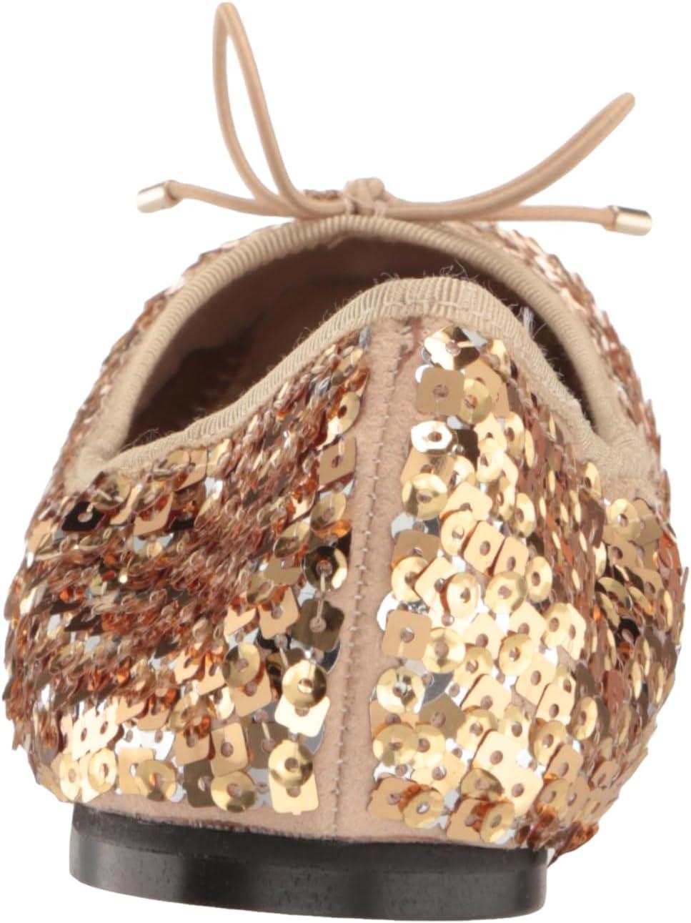 imageSam Edelman Girls Felicia Mini Ballet FlatGold Multi