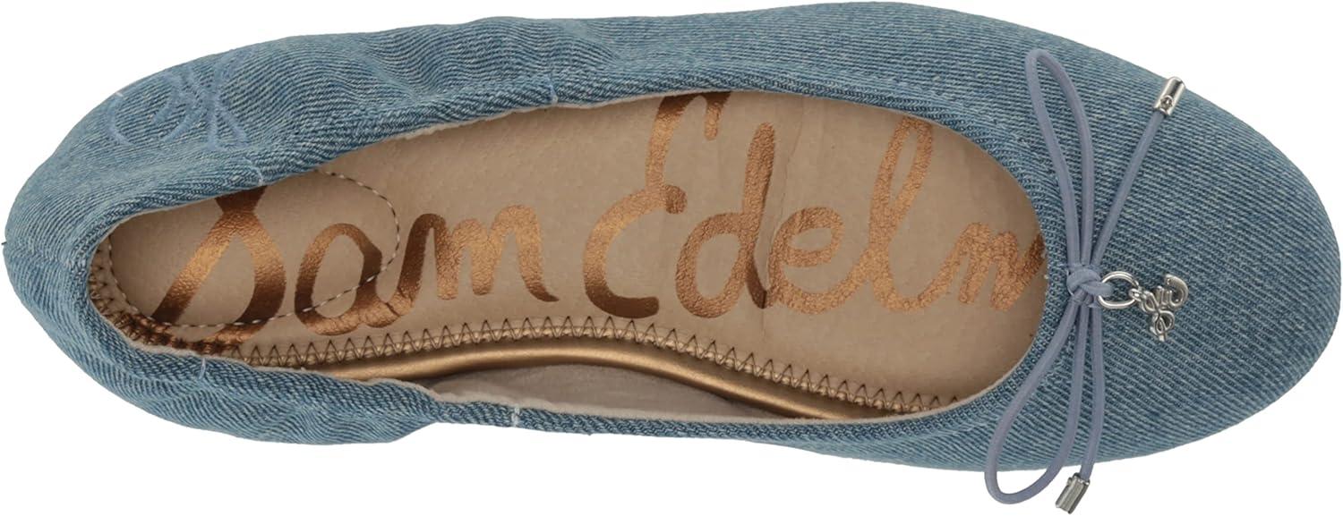 imageSam Edelman Girls Felicia Mini Ballet FlatMontrose Blue