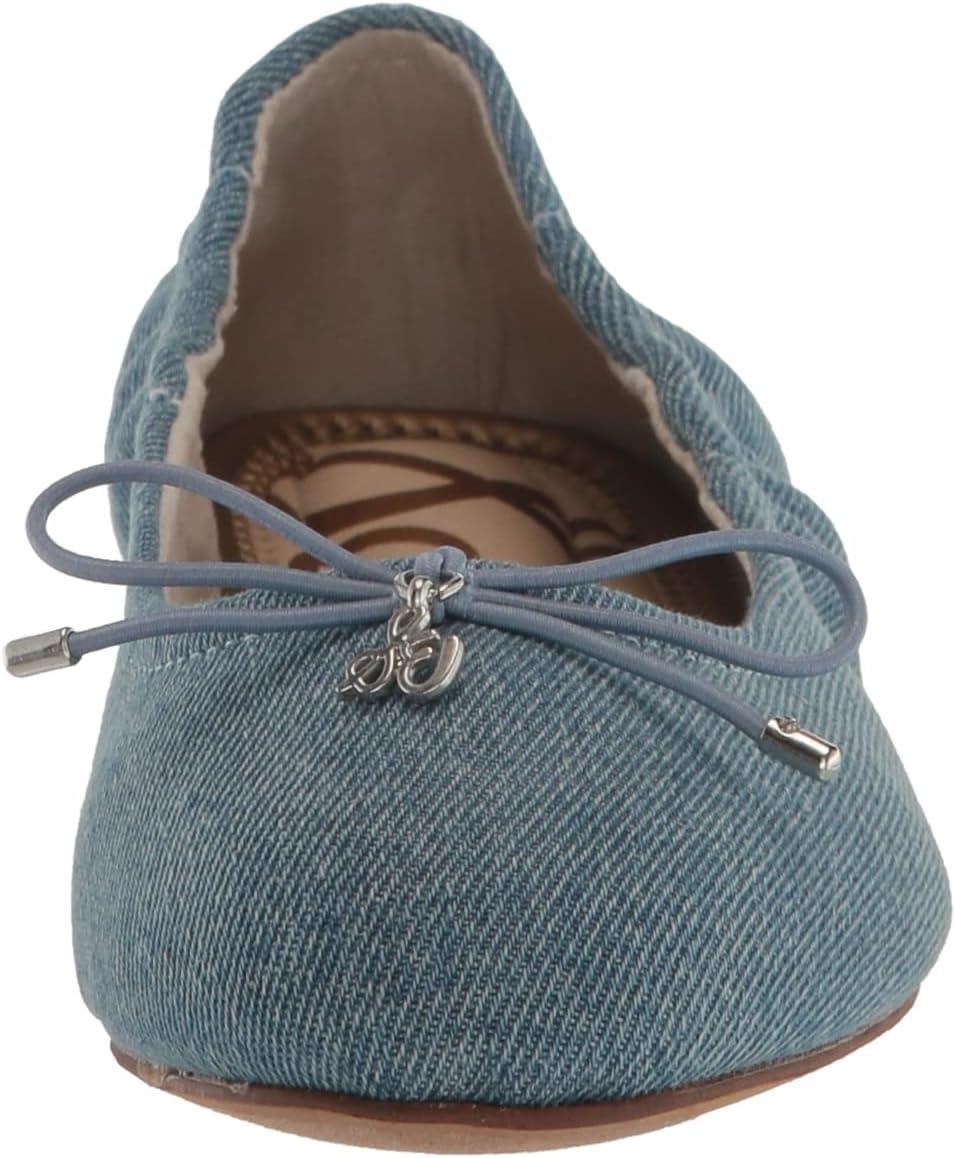 imageSam Edelman Girls Felicia Mini Ballet FlatMontrose Blue