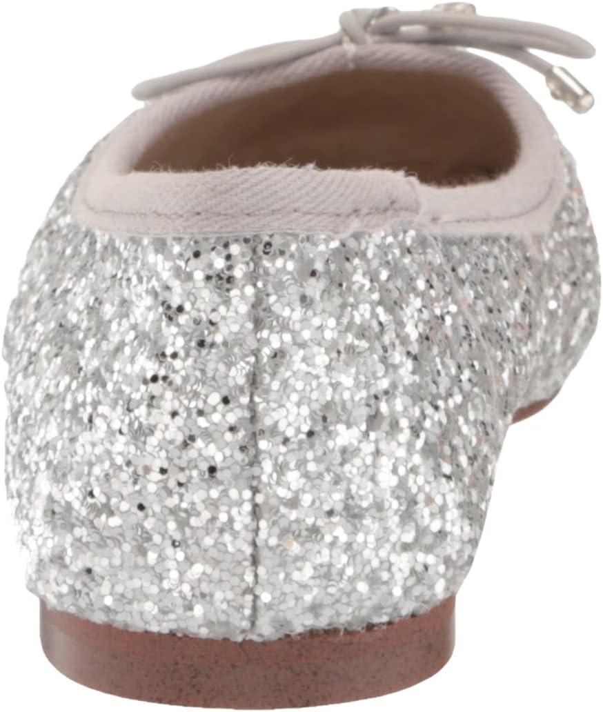 imageSam Edelman Girls Felicia Mini Ballet FlatSoft Silver