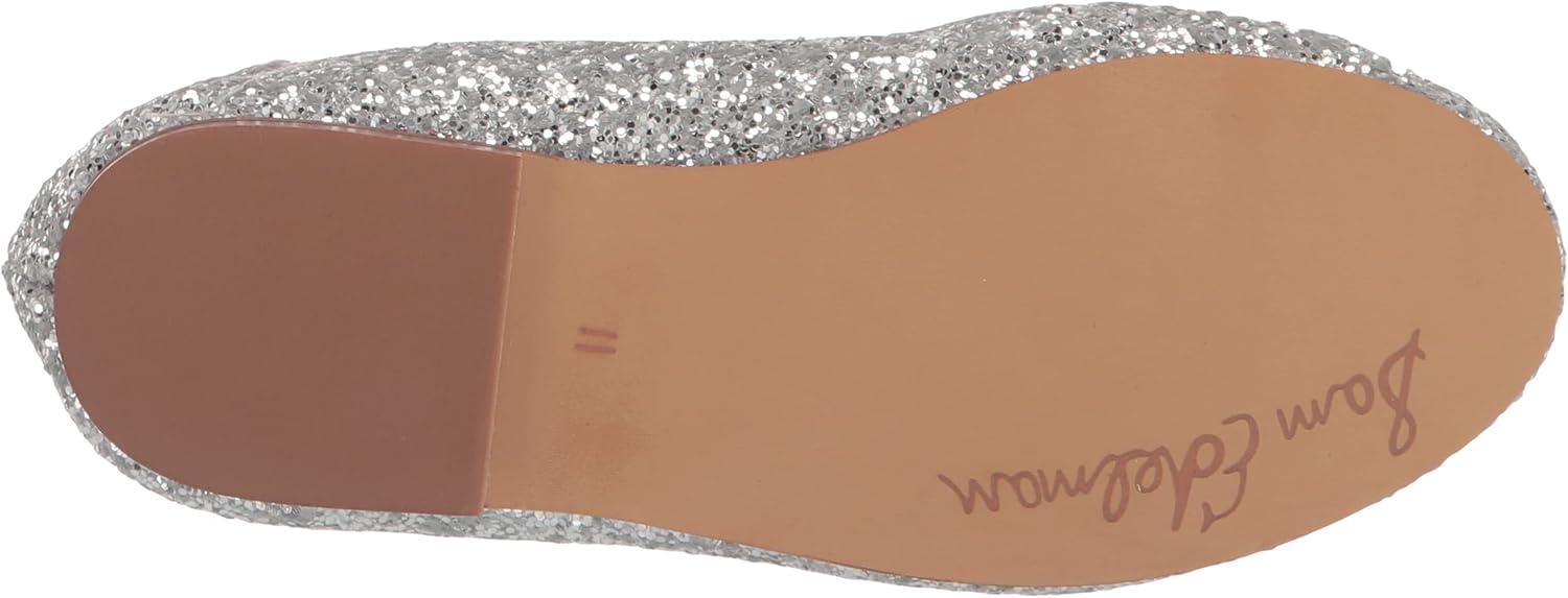 imageSam Edelman Girls Felicia Mini Ballet FlatSoft Silver