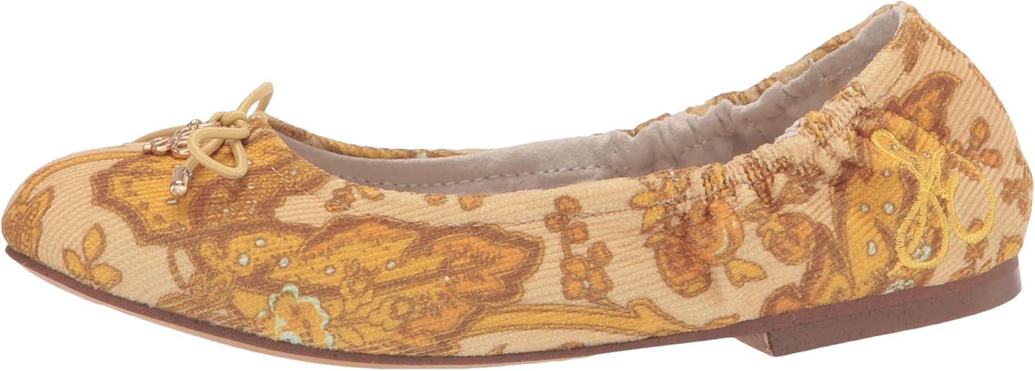imageSam Edelman Girls Felicia Mini Ballet FlatTumeric