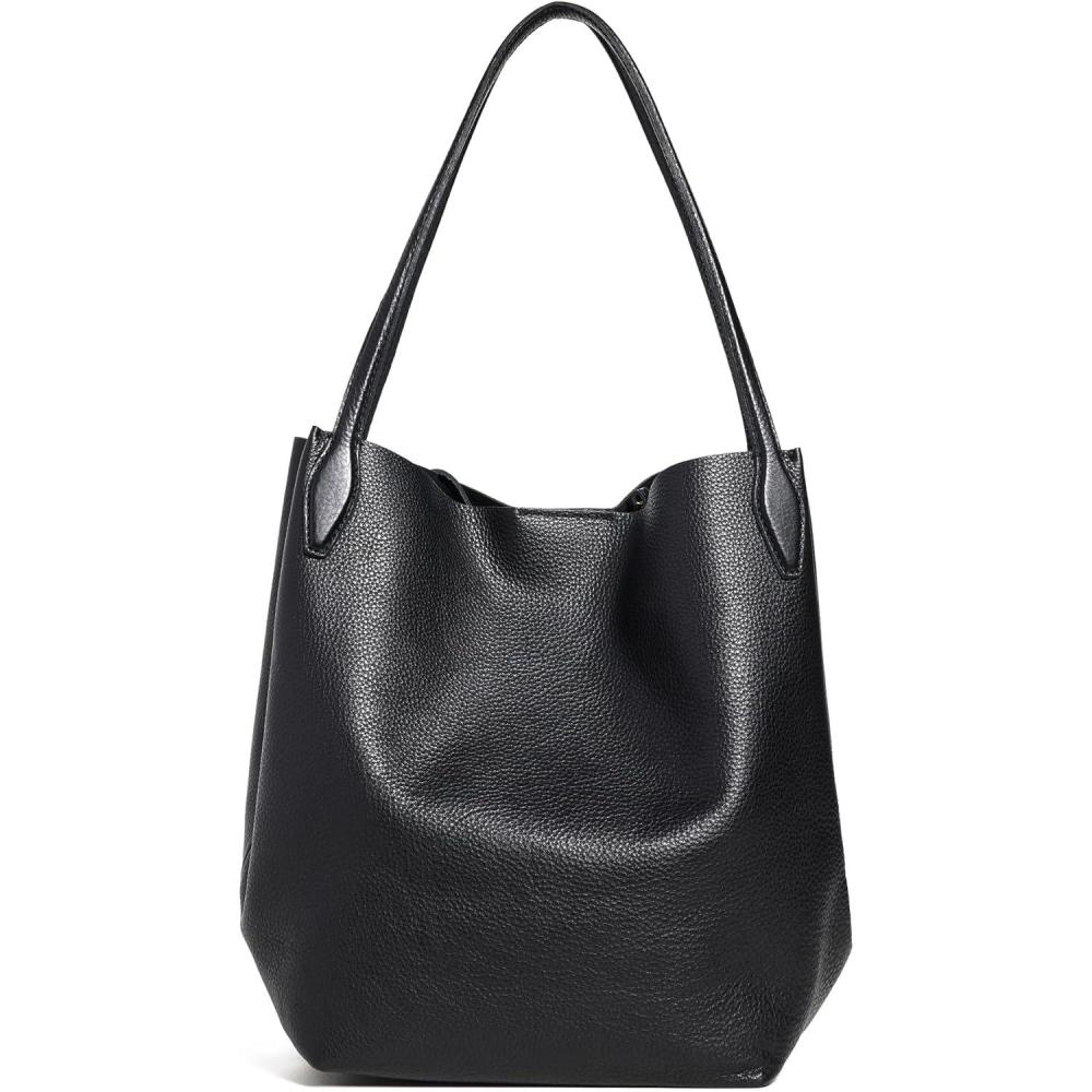 imageMadewell Womens Soft Grain Large Shopper ToteBlack