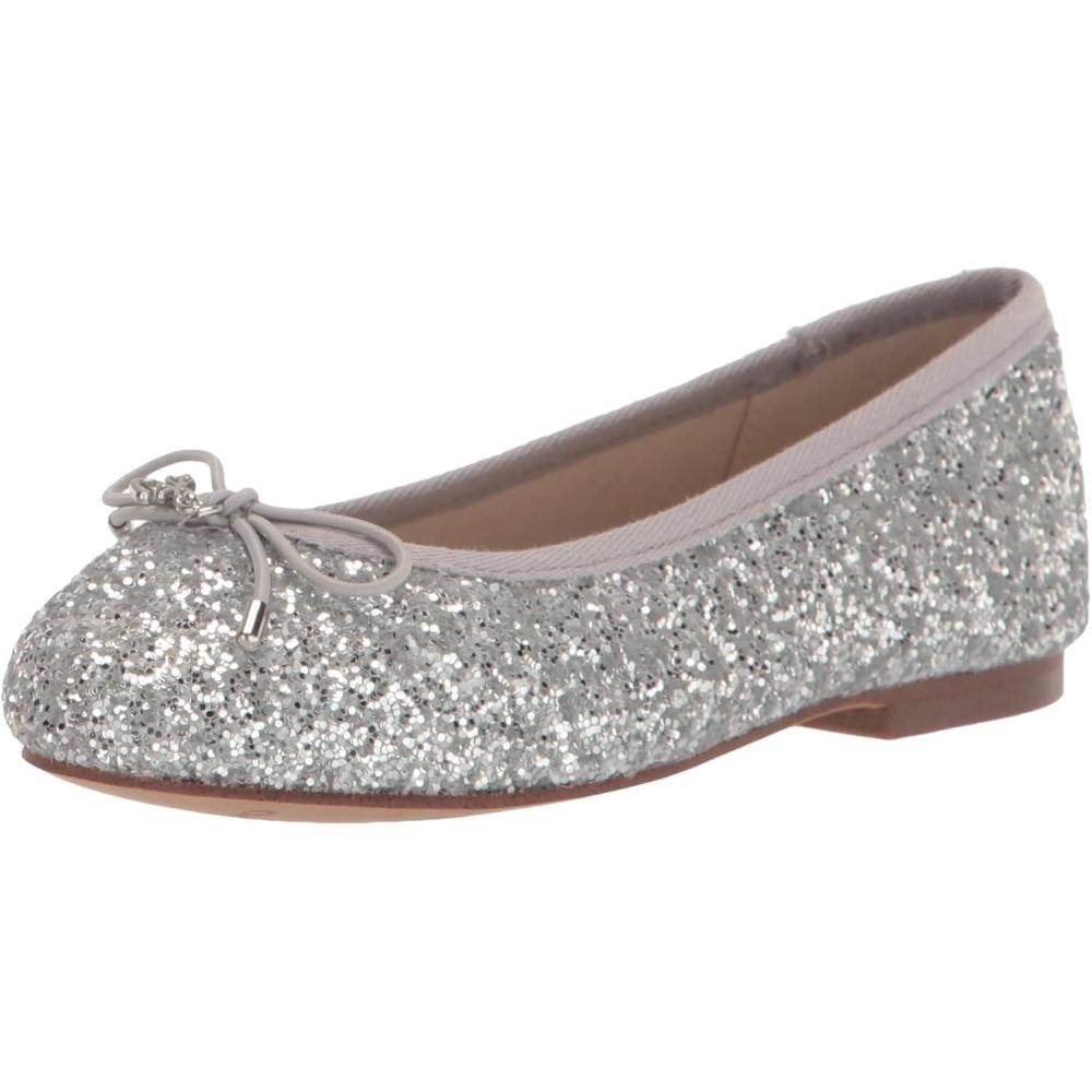 imageSam Edelman Girls Felicia Mini Ballet FlatSoft Silver