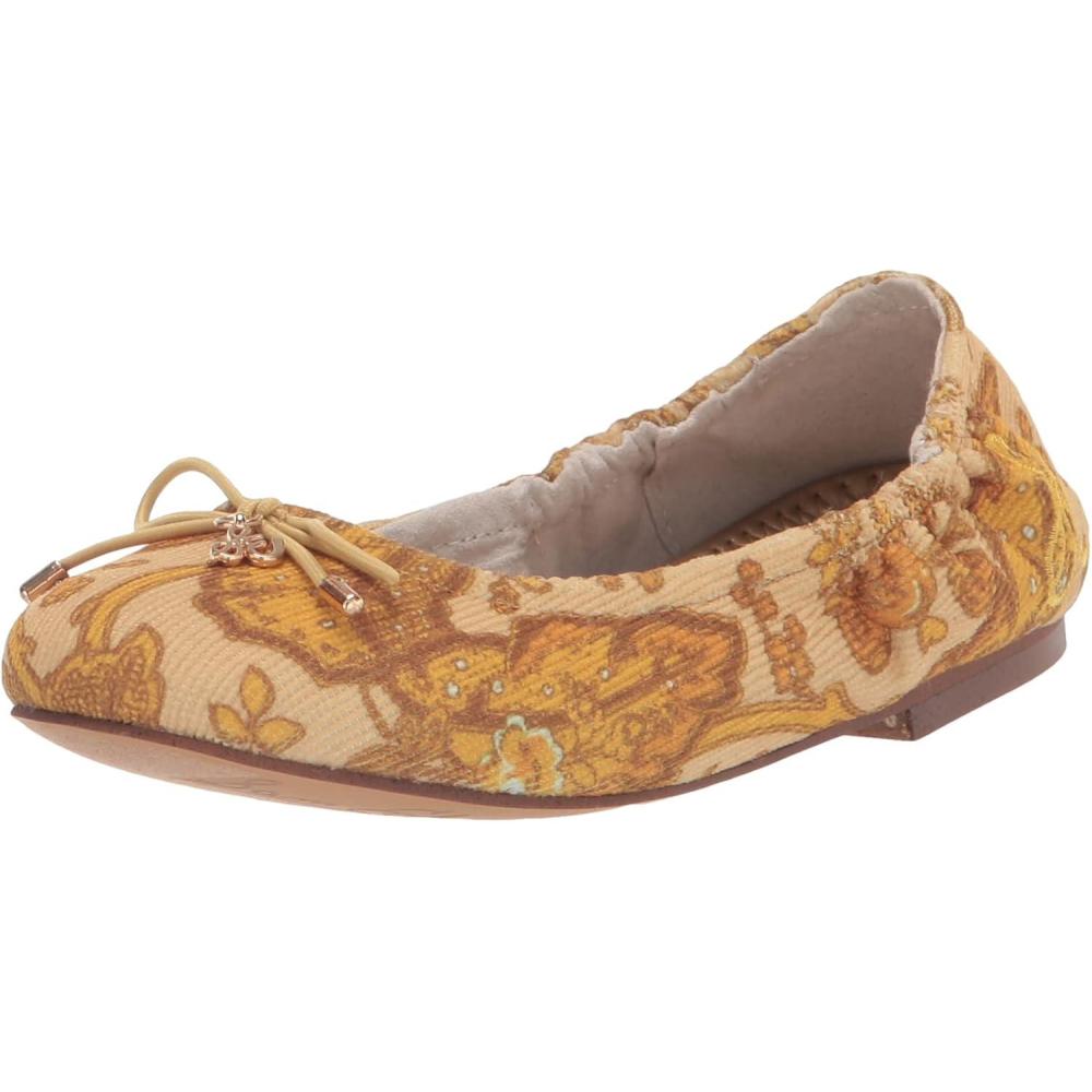 imageSam Edelman Girls Felicia Mini Ballet FlatTumeric