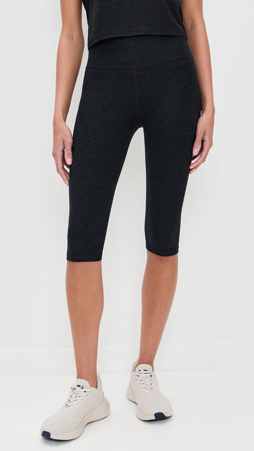 imageBeyond Yoga Womens Spacedye High Waisted Pedal Pusher LeggingsDarkest Night