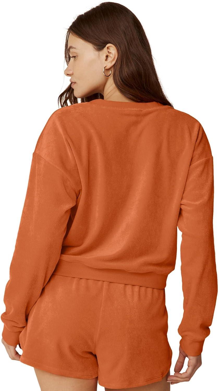 imageBeyond Yoga Womens Tropez PulloverOrange Dream