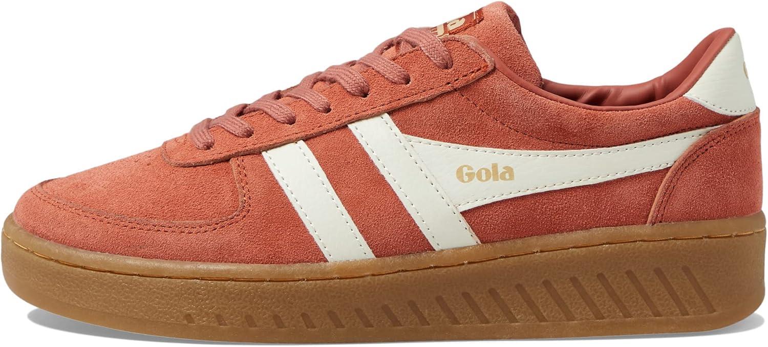 imageGola Womens Grandslam Suede SneakerOrange SpiceOffwhiteGum