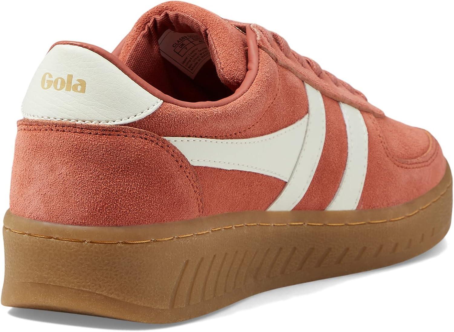 imageGola Womens Grandslam Suede SneakerOrange SpiceOffwhiteGum
