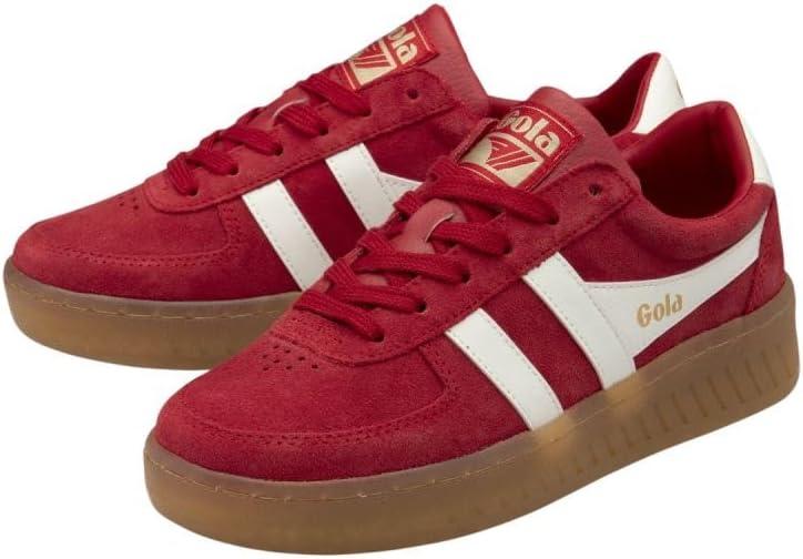 imageGola Womens Grandslam Suede SneakerRedOff WhiteGum