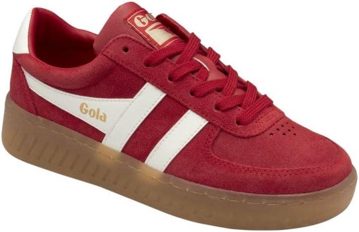 imageGola Womens Grandslam Suede SneakerRedOff WhiteGum