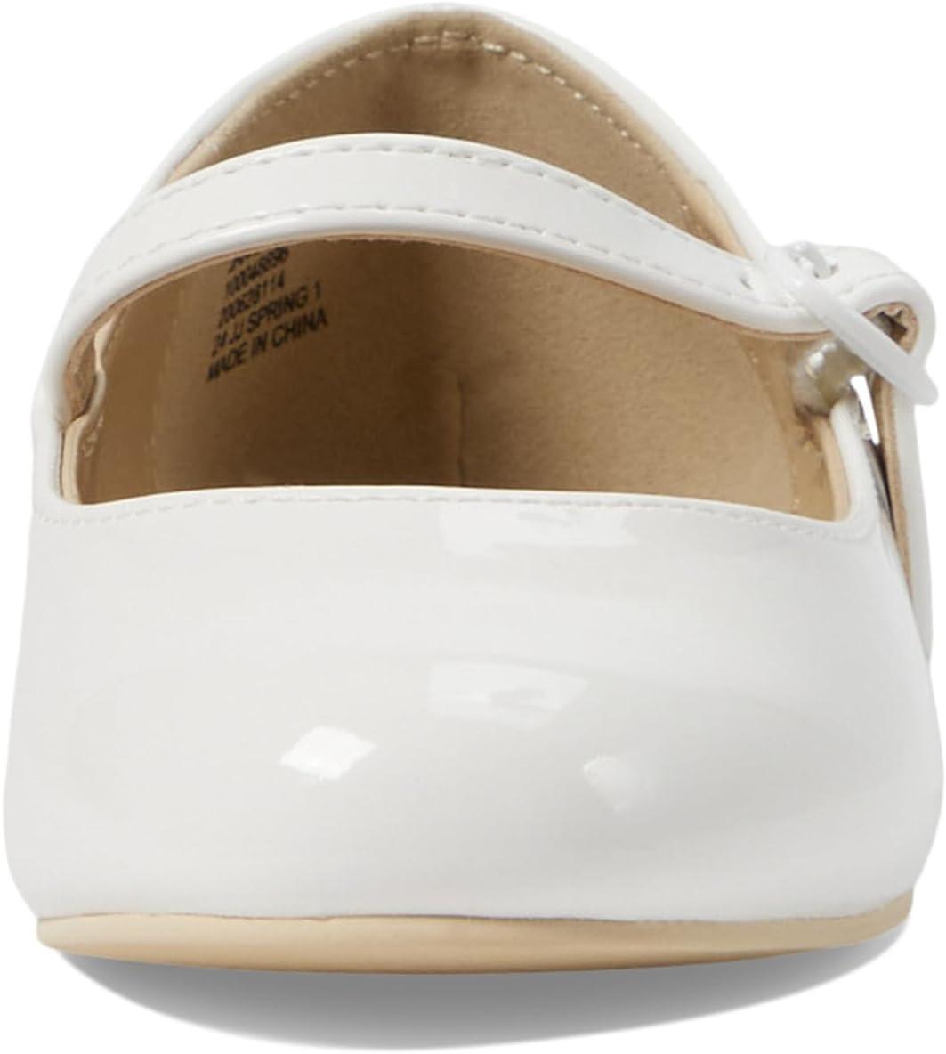 imageJanie and Jack Girls Mary Jane Flat ToddlerLittle Big Kid BalletWhite
