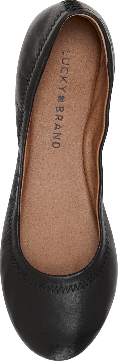 imageLucky Brand Womens Emmie Ballet FlatBlack Leather