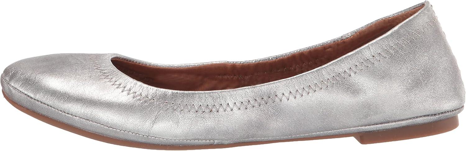 imageLucky Brand Womens Emmie Ballet FlatPewter Silver