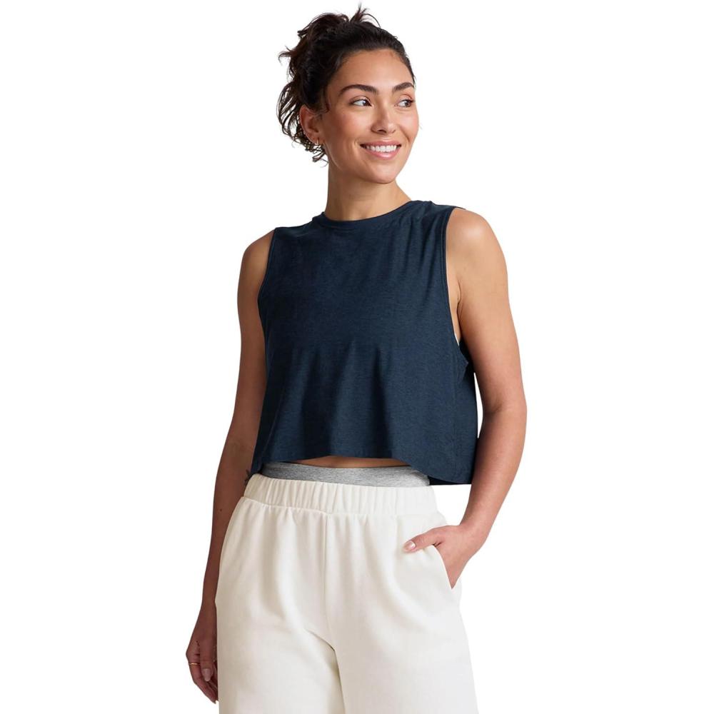 imageBeyond Yoga Womens Featherweight Minimal Cropped TankNocturnal Navy