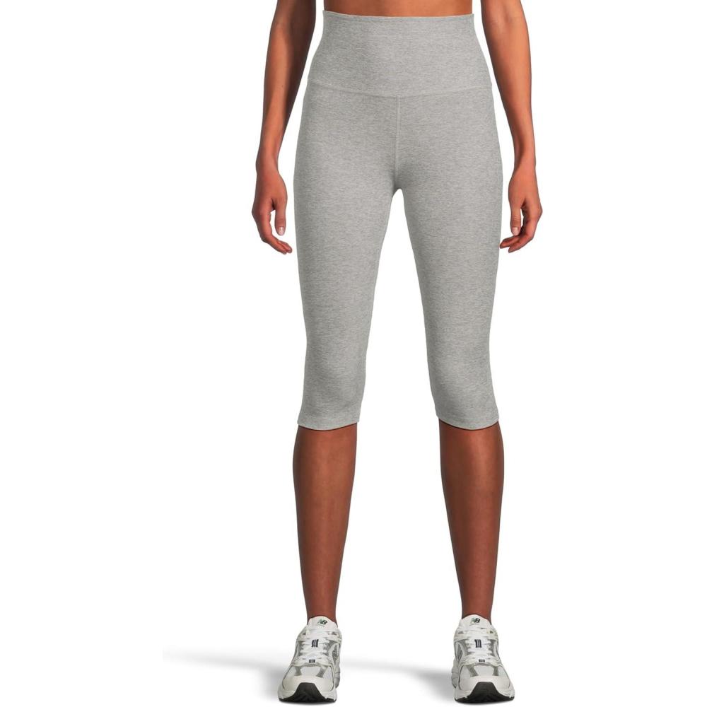 imageBeyond Yoga Womens Spacedye High Waisted Pedal Pusher LeggingsSilver Mist