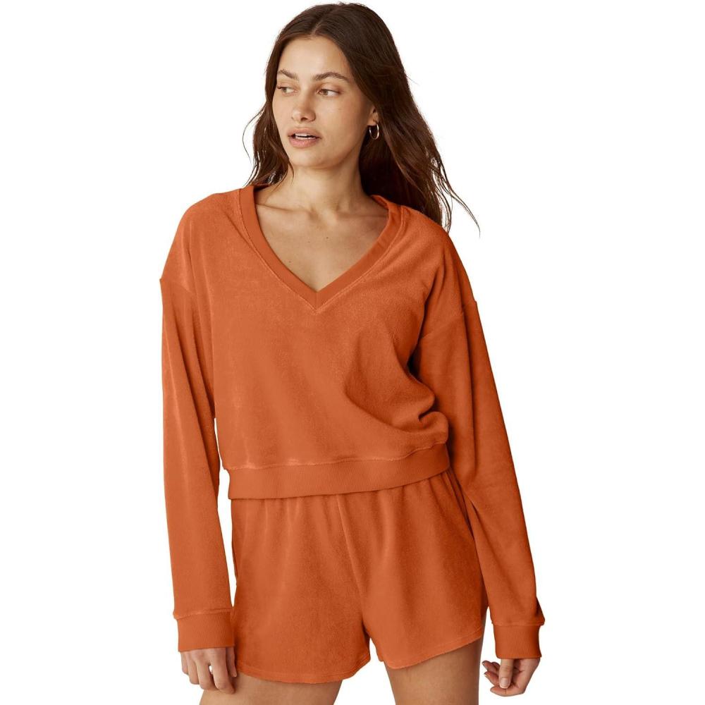 imageBeyond Yoga Womens Tropez PulloverOrange Dream