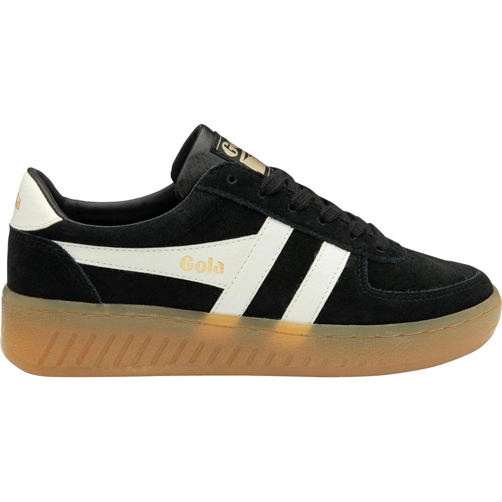 imageGola Womens Grandslam Suede SneakerBlackOff WhiteGum
