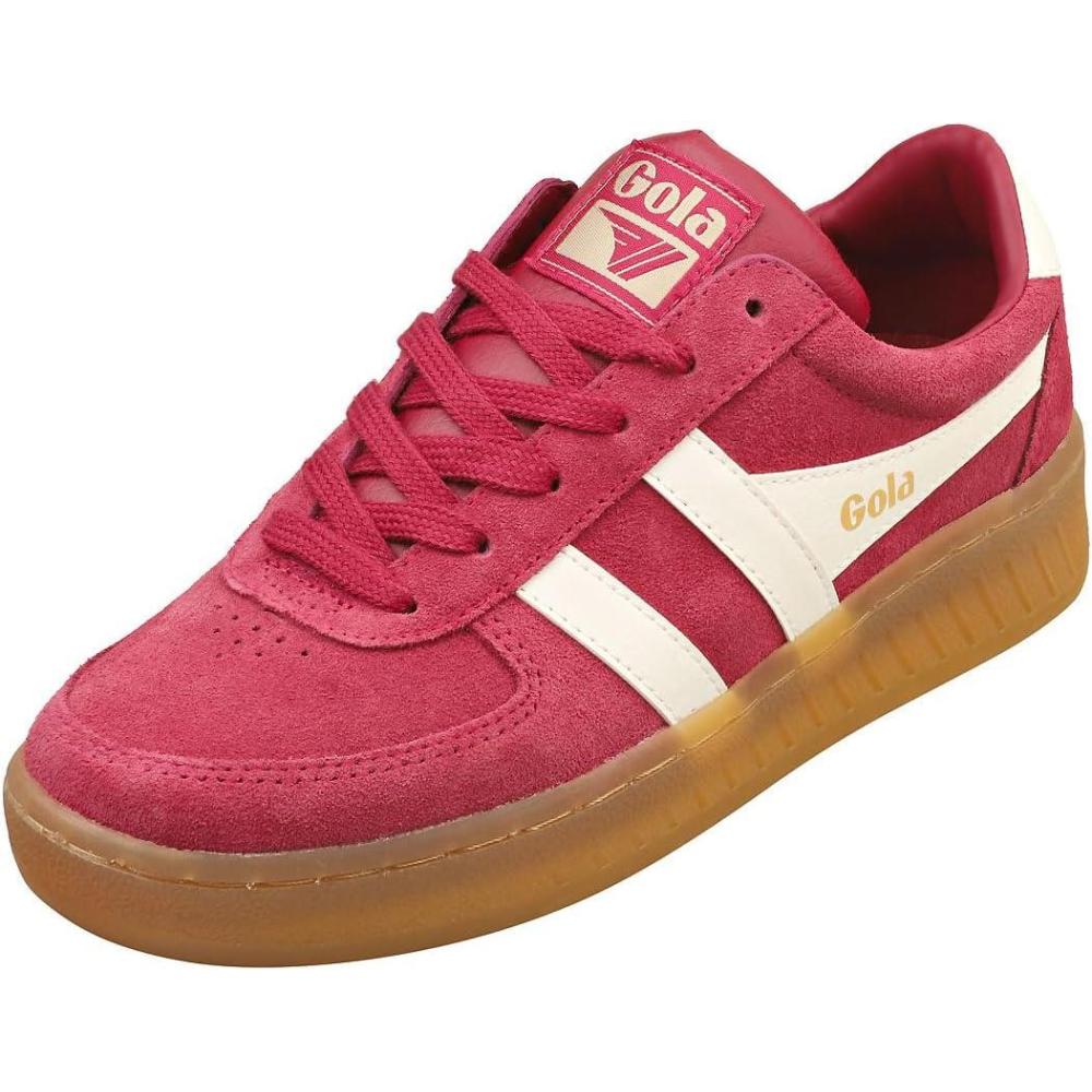 imageGola Womens Grandslam Suede SneakerCeriseOff WhiteGum