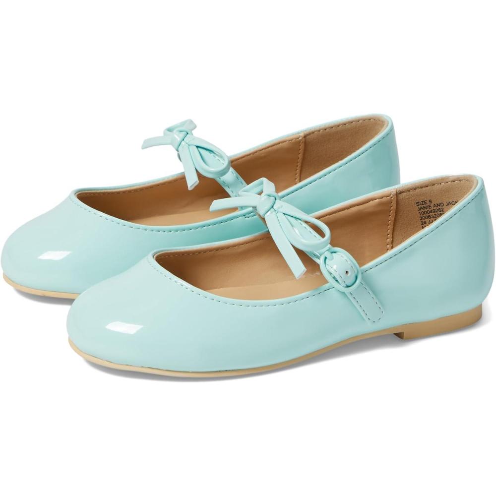 imageJanie and Jack Girls Patent Bow Flat ToddlerLittle Big Kid BalletMulticolor