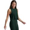 Beyond Yoga Women’s Featherweight Minimal Cropped Tank(Dark Spruce Green Heather)