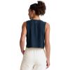 Beyond Yoga Women’s Featherweight Minimal Cropped Tank(Nocturnal Navy)