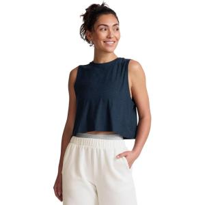Beyond Yoga Women’s Featherweight Minimal Cropped Tank(Nocturnal Navy)