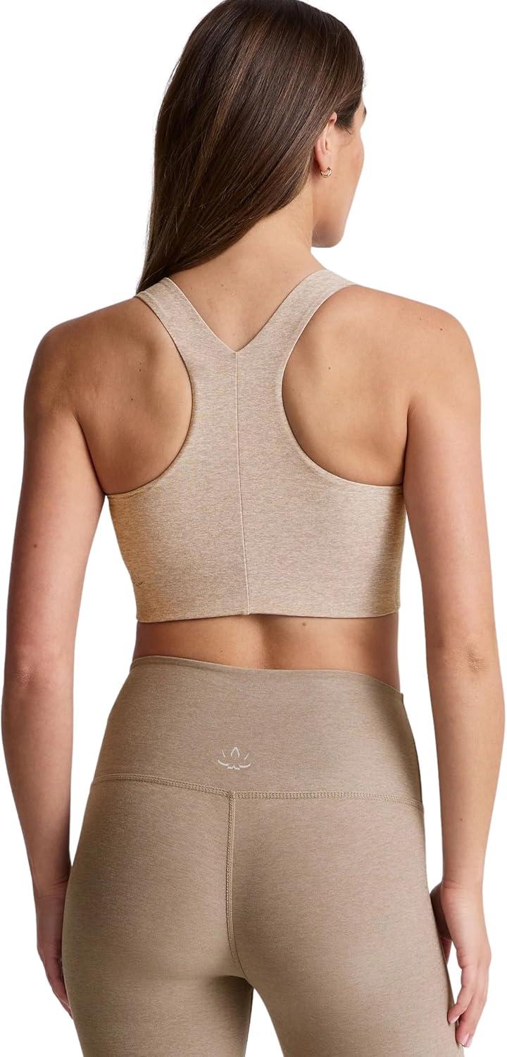 imageBeyond Yoga Womens Spacedye Simplicity Medium Support BraSand Swept Heather