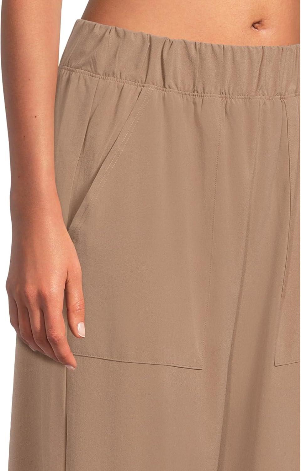 imageBeyond Yoga Womens Stretch Woven Wide Leg PantsKhaki