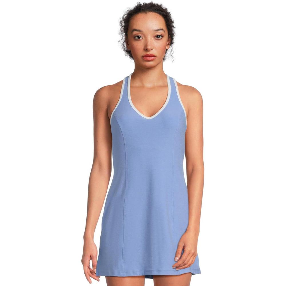imageBeyond Yoga Womens Spacedye Starting Line DressFlower Blue Heather