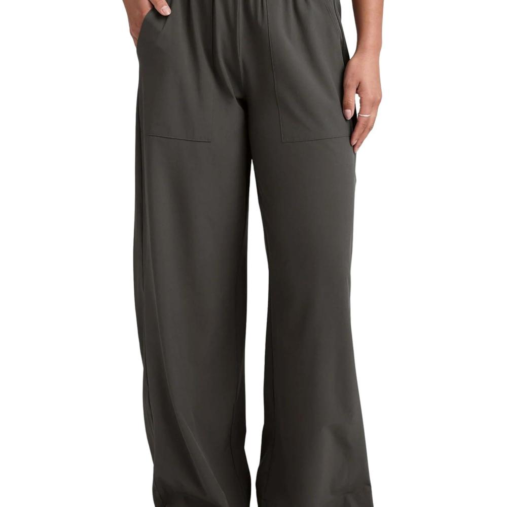 imageBeyond Yoga Womens Stretch Woven Wide Leg PantsGraphite
