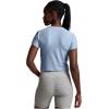 Beyond Yoga Women’s Featherweight Cropped Tee(Blue Zen Heather)