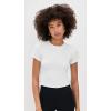 Beyond Yoga Women’s Featherweight Cropped Tee(Cloud White)