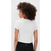 Beyond Yoga Women’s Featherweight Cropped Tee(Cloud White)