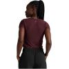 Beyond Yoga Women’s Featherweight Cropped Tee(Midnight Burgundy Heather)