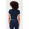 Beyond Yoga Women’s Featherweight Cropped Tee(Nocturnal Navy)