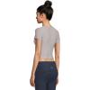 Beyond Yoga Women’s Featherweight Cropped Tee(Silver Mist)
