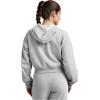 Beyond Yoga Women’s Luxe Fleece Zip Up Hoodie(Light Heather Gray)