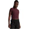 Beyond Yoga Women’s Featherweight Cropped Tee(Midnight Burgundy Heather)