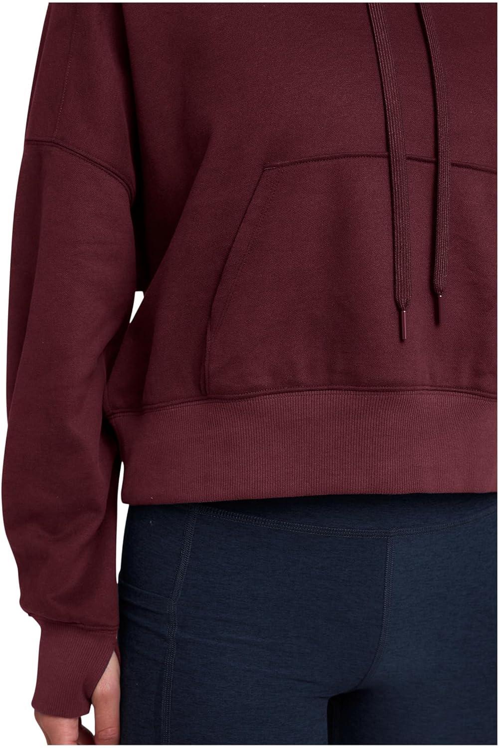 imageBeyond Yoga Womens Luxefleece Cropped HoodieDark Cherry