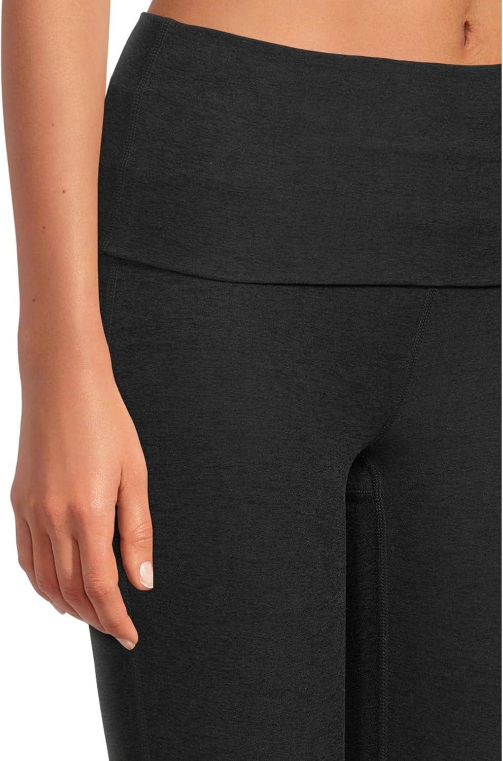 imageBeyond Yoga Womens Spacedye Foldover PantsDarkest Night