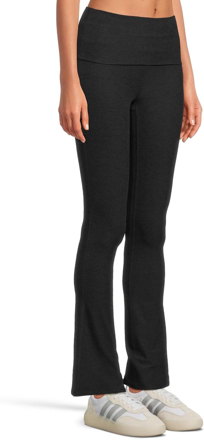 imageBeyond Yoga Womens Spacedye Foldover PantsDarkest Night