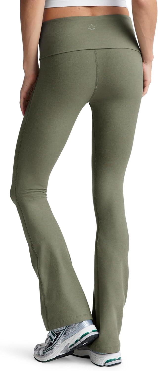 imageBeyond Yoga Womens Spacedye Foldover PantsGrey Sage Heather