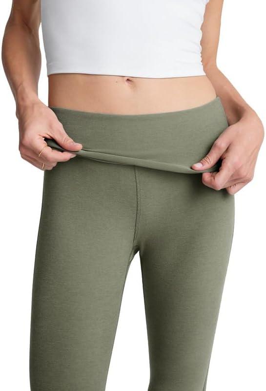 imageBeyond Yoga Womens Spacedye Foldover PantsGrey Sage Heather
