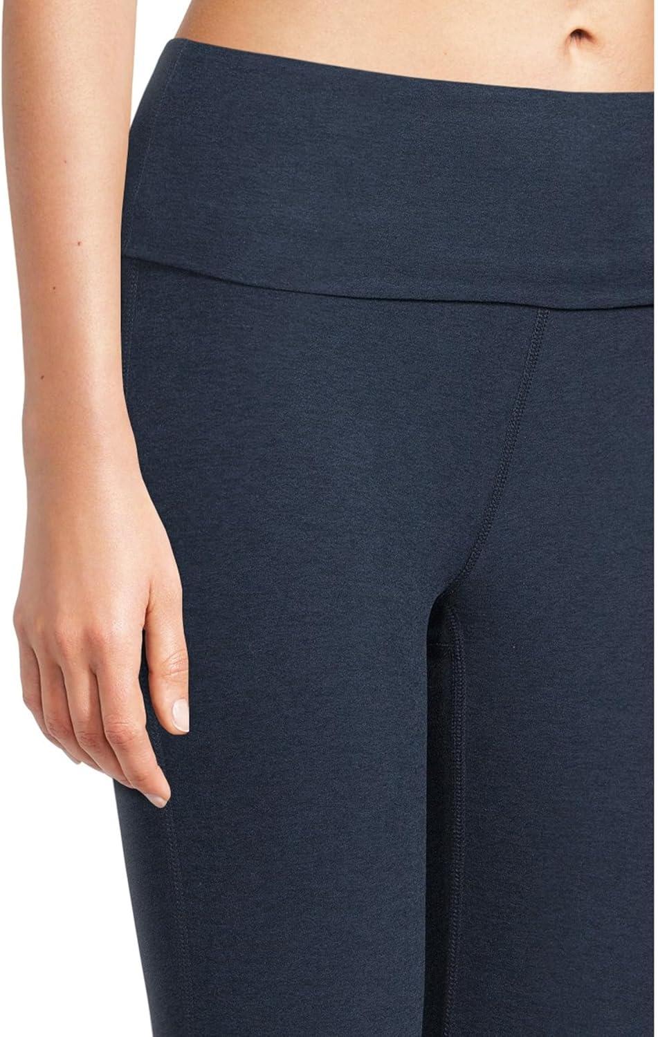 imageBeyond Yoga Womens Spacedye Foldover PantsNocturnal Navy