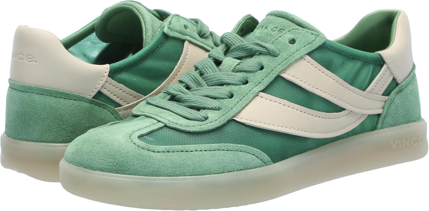 imageVince Womens Oasis SneakersApple Mint Mesh Suede
